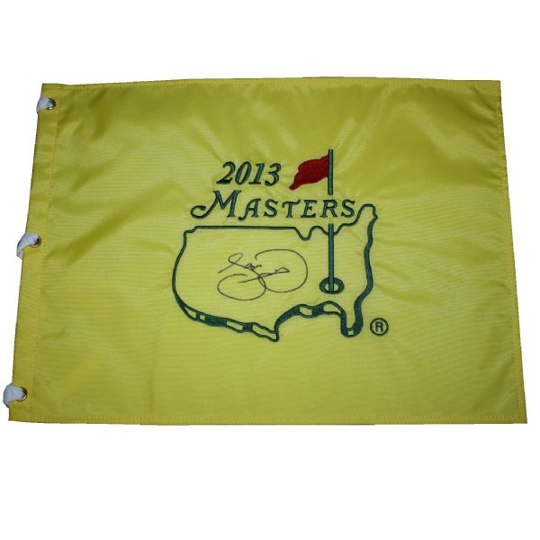 Sergio Garcia Signed 2013 Masters Embroidered Flag JSA COA