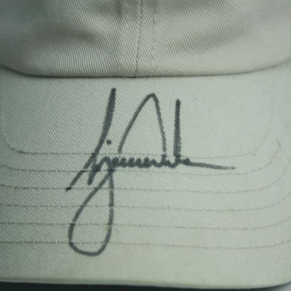 Tiger Woods and Sergio Garcia Signed Players Hat JSA COA