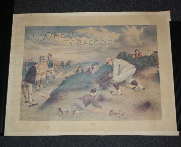 Vintage Cope’s Tobacco Golf Chromolithograph Circa 1895