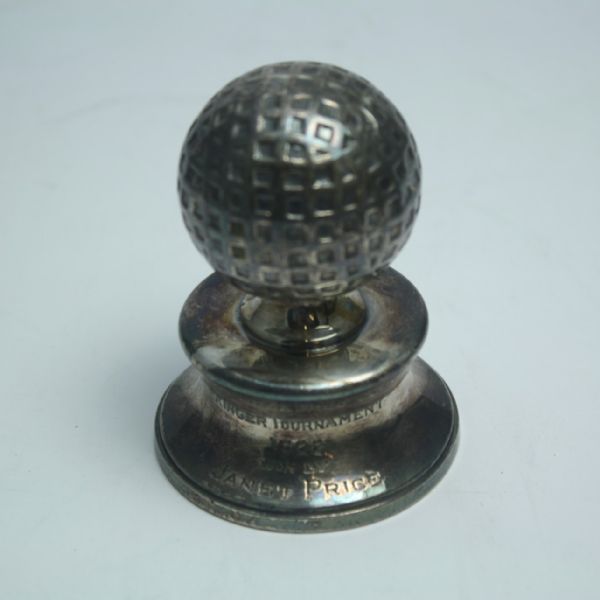 1928 Silver-Plated Mesh Golf Ball Women’s Trophy