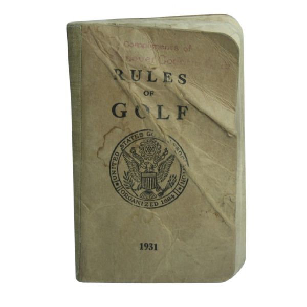 1931 USGA Rules of Golf 