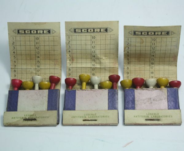 Three Vintage Matchbook Packs of “Bobby Tees”