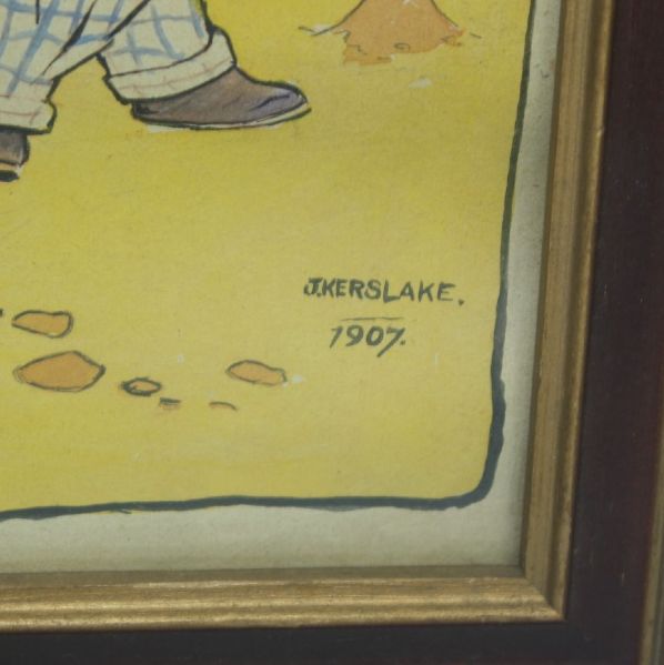 1907 Original Golf Watercolor – J. Kerslake
