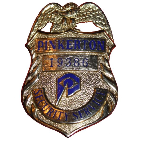 Augusta National Pinkerton Security Officer Badge