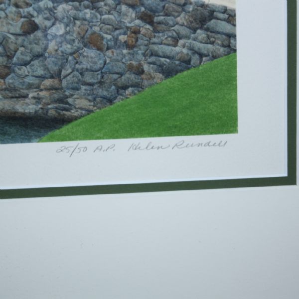 Byron Nelson Signed Ltd Edition 'The 12th At Augusta' Helen Rundell Artists Proof #25/50