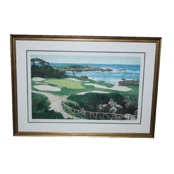 Curtis Strange Signed Ltd Edition '15th at Cypress Point' Helen Rundell Artists Proof #25/50