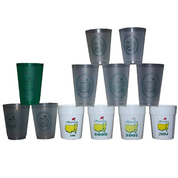 Lot of 12 Masters Course Dated/Undated Cups - Various Years 1992-2013