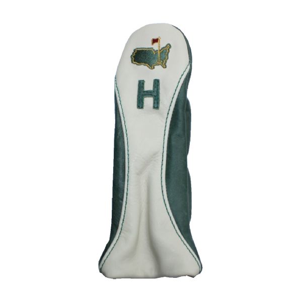 Augusta National Ltd Green and Cream Undated Leather Hybrid Head Cover