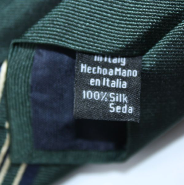 Augusta National Tie - Royal Blue/Green/Yellow - 100% Italian Silk