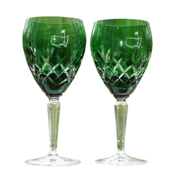 Augusta National Members Limited Emerald Cut Wine Glasses