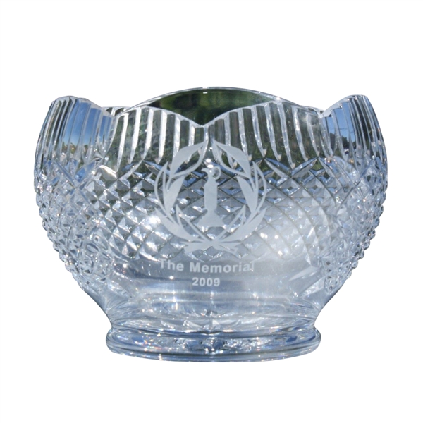2009 The Memorial Tournament Players Gift Crystal Bowl - Mark Brooks Collection