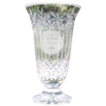 Players Gift 2001 The Memorial Tournament Crystal Vase - Mark Brooks Collection