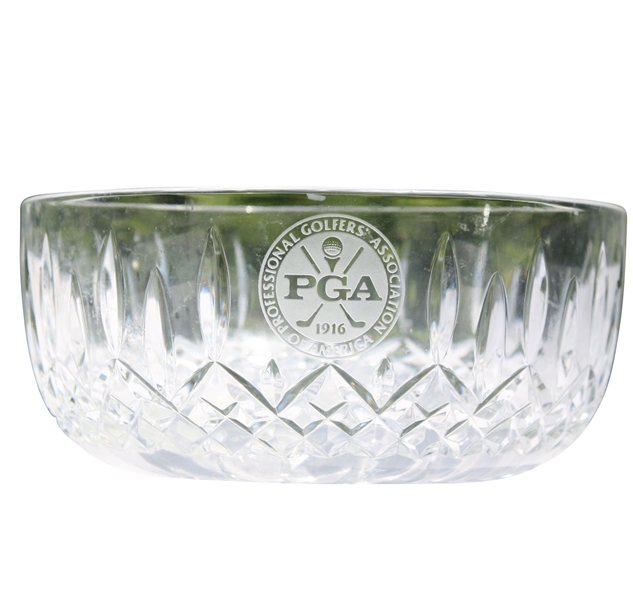 PGA Association of America Crystal Low Bowl - Mark Brooks Collection