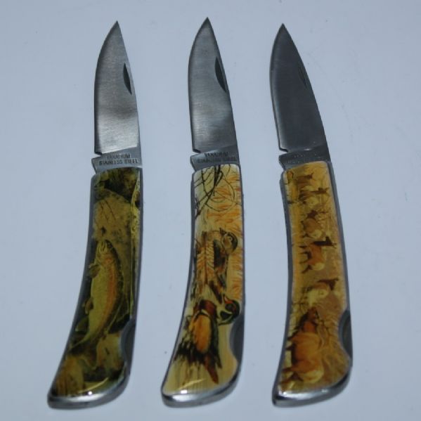 1991 Greater Greensboro Open KMart Set of Three Decorative Knives