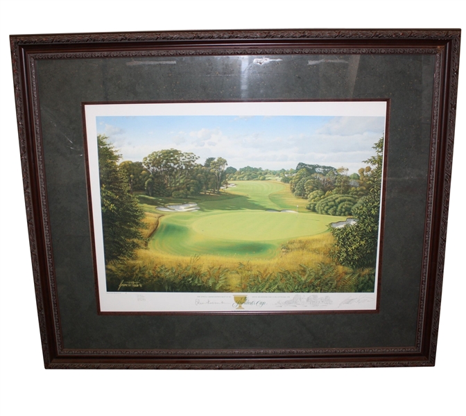 Peter Thompson Signed 1998 President's Cup at Royal Melbourne Baxter LTd Ed Print 334/850