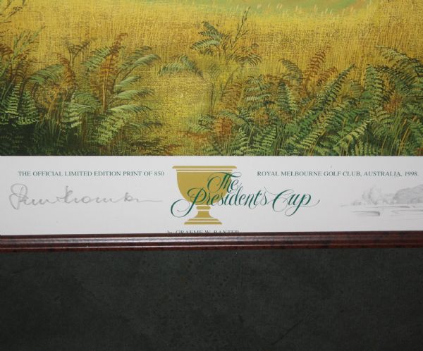 Peter Thompson Signed 1998 President's Cup at Royal Melbourne Baxter LTd Ed Print 334/850