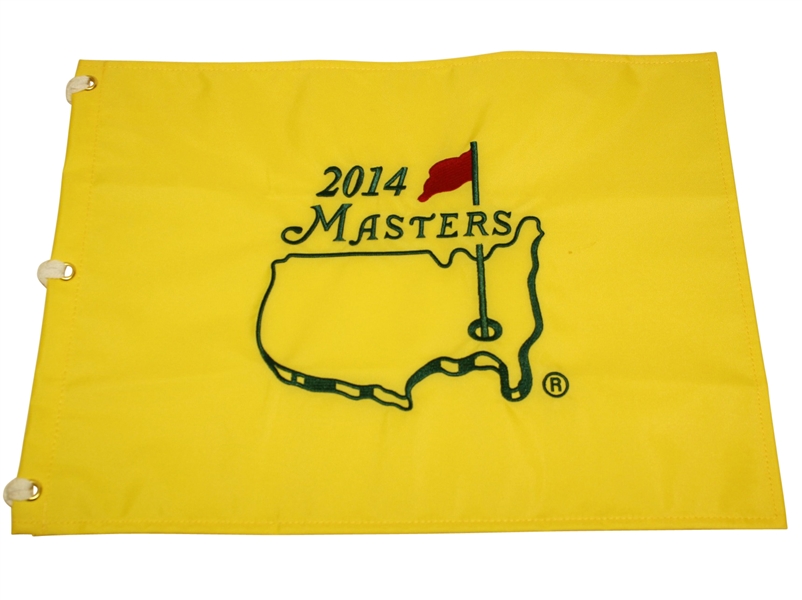 Lot of 3 Embroidered Masters Flags - 2012, 2013, and 2014