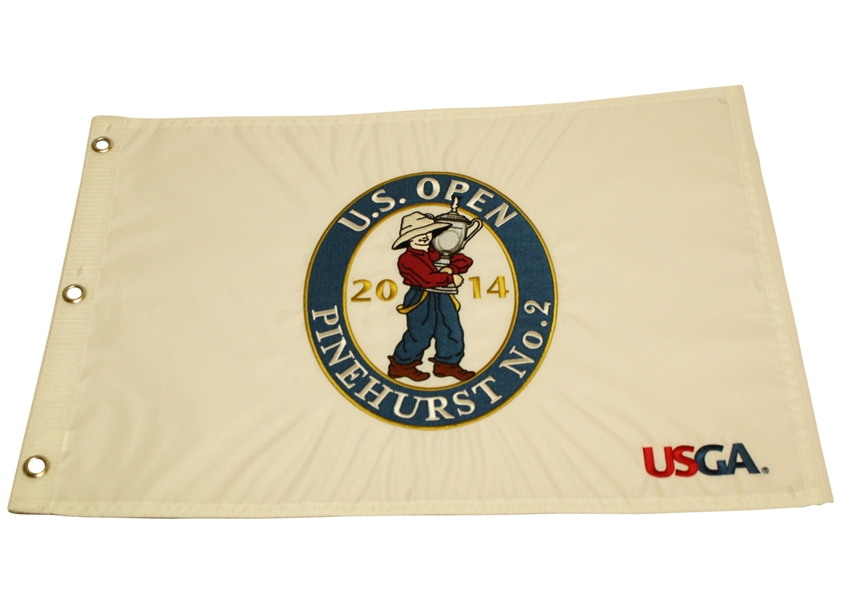 2014 US Open White Embroidered Flag