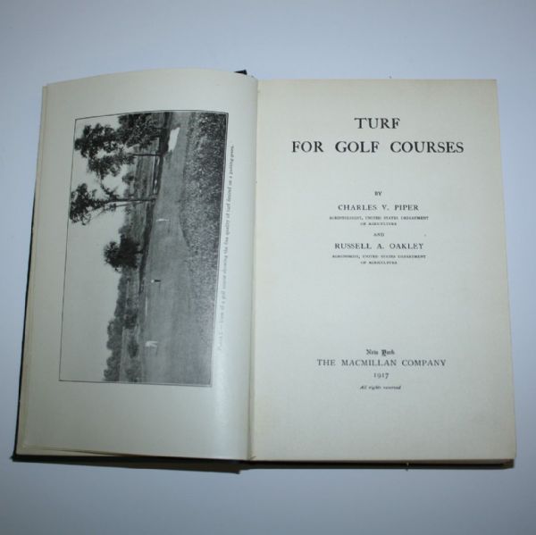 Turf For Golf Courses Book by Piper and Oakley - 1917