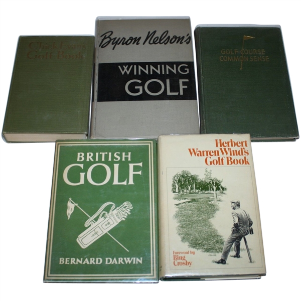 Lot of Five Golf Books - Mark Brooks Collection