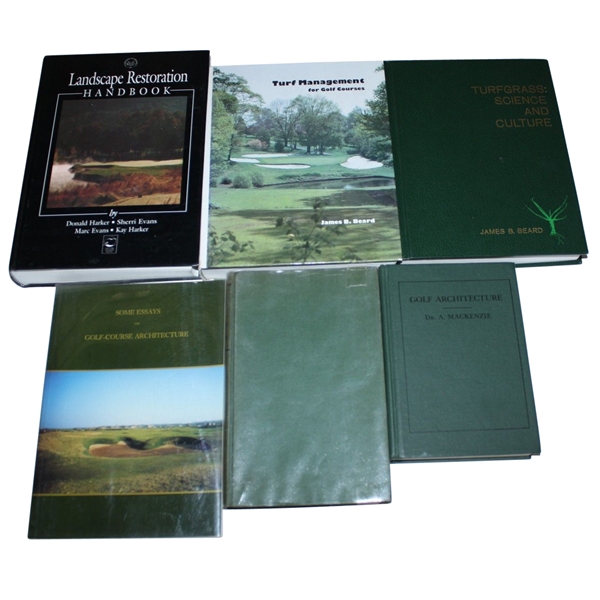 Lot of Six Golf Books - Mark Brooks Collection