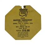 1949 Masters Series Ticket - Sam Sneads First Masters Victory