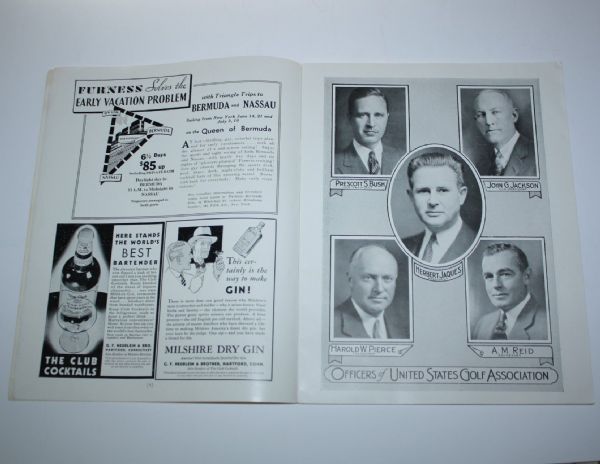1934 US Open Program-Fully Intact With Strong Binding-One to Own!
