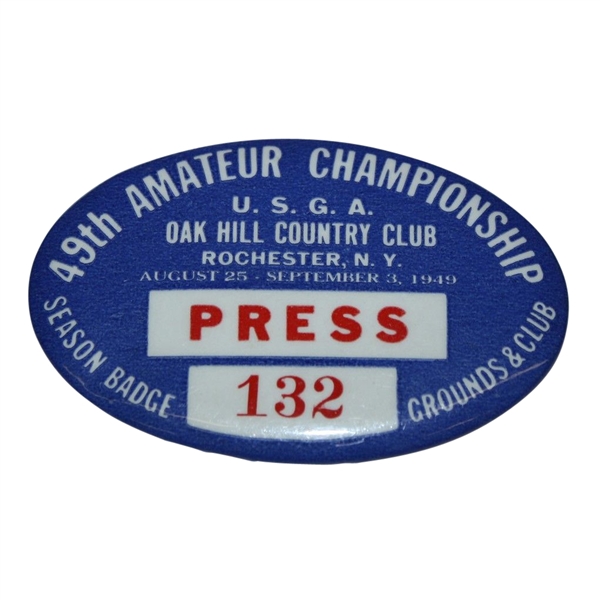 1949 US Amateur Press Badge - Oak Hill