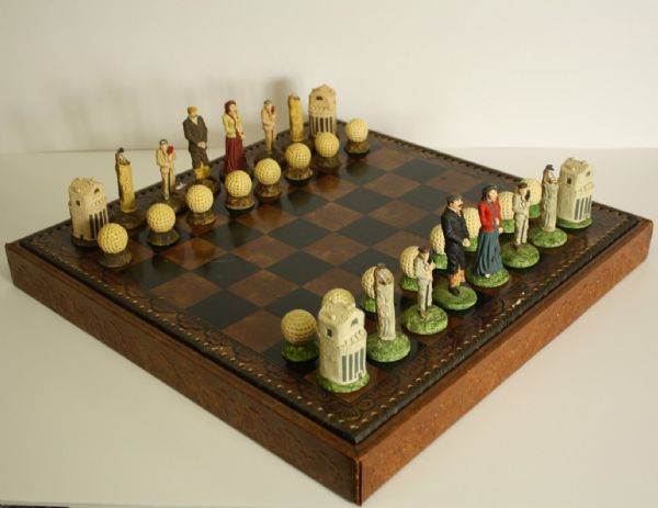 1920's Themed Balfour and Bentley 1st Ltd Ed Golf Chess Set 056/900