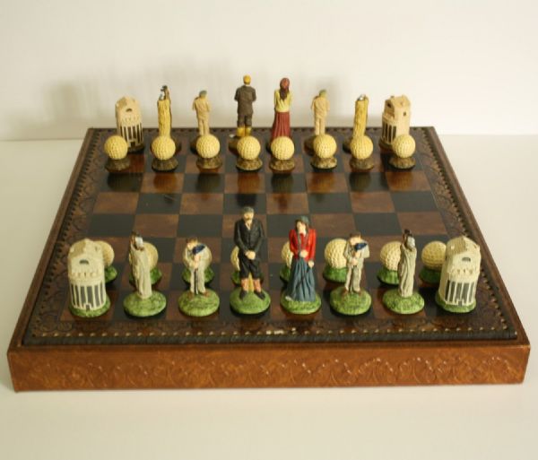 1920's Themed Balfour and Bentley 1st Ltd Ed Golf Chess Set 056/900