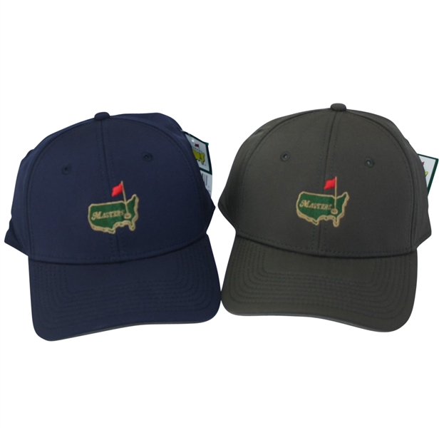 Lot of Two Masters Weather-Tech Club Pro Shop Hats - Green and Navy