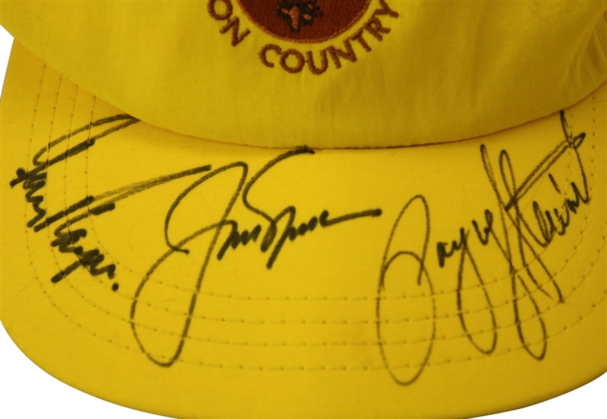 Stewart,  Nicklaus, and Player Signed Canyon Country Club Hat JSA COA