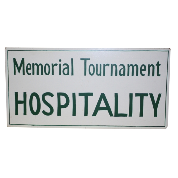 Memorial Tournament Hospitality Sign