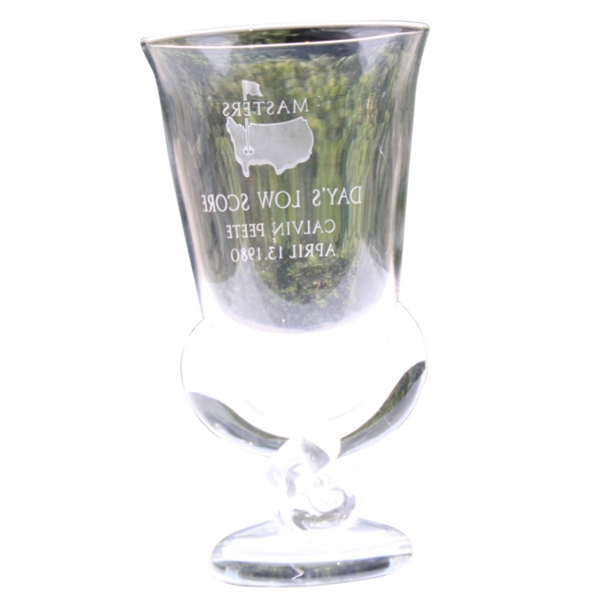 Calvin Peete Masters Low Score Glass Trophy - 4/13/1980