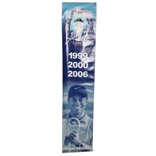 Tiger Woods Banner From Southern Hills - Tiger Wins Listed