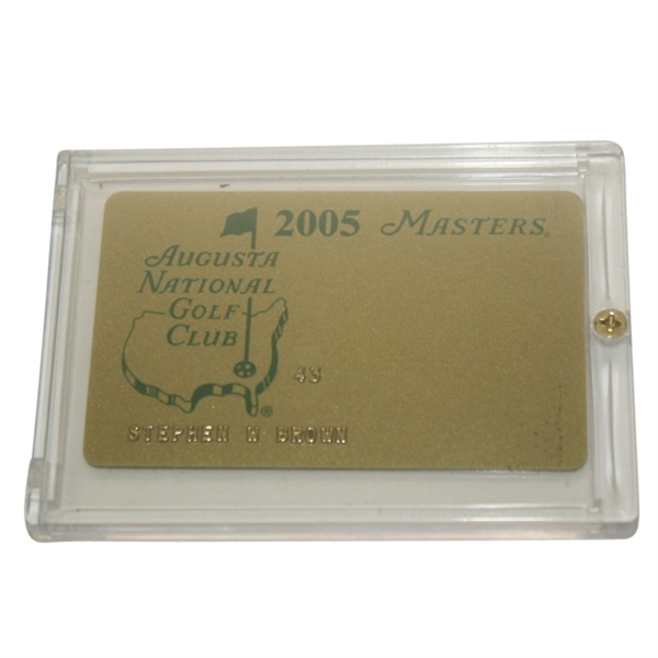 2005 Member Credit Card from Augusta National