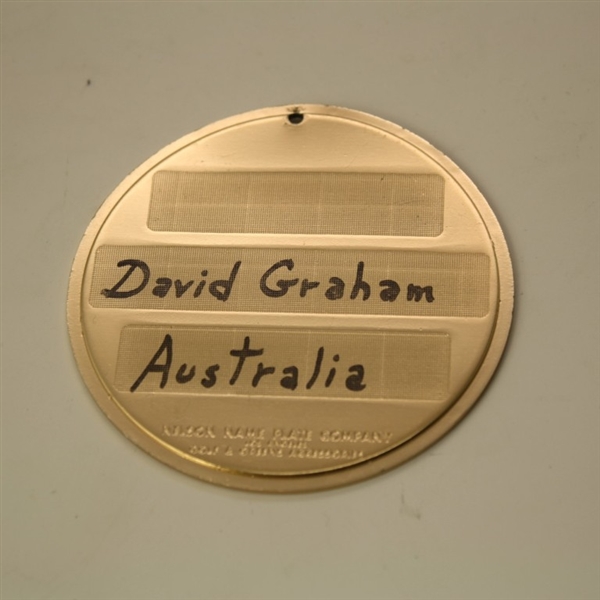 1973 Masters Competitor Bag Tag - David Graham