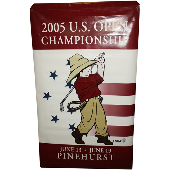 2005 US Open Course Flown  Pinehurst Putter Boy Banner