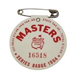 1964 Masters Tournament Badge - #16518