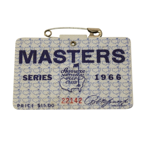 1966 Masters Tournament Badge - #22142