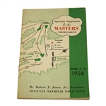 1958 Masters Tournament Spectator Guide - Palmers First Masters Win