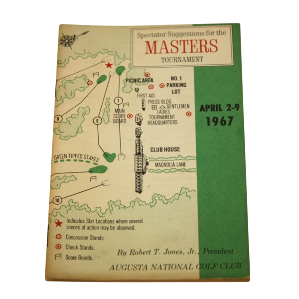 1967 Masters Tournament Spectator Guide