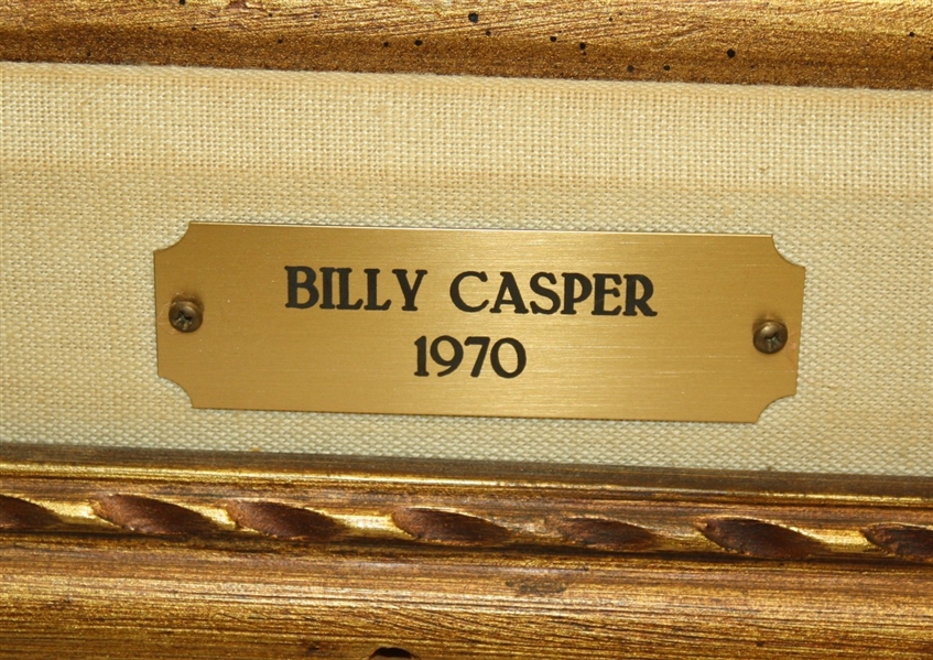 Billy Casper Original Oil Painting Hung at Green Jacket Restaurant In Augusta