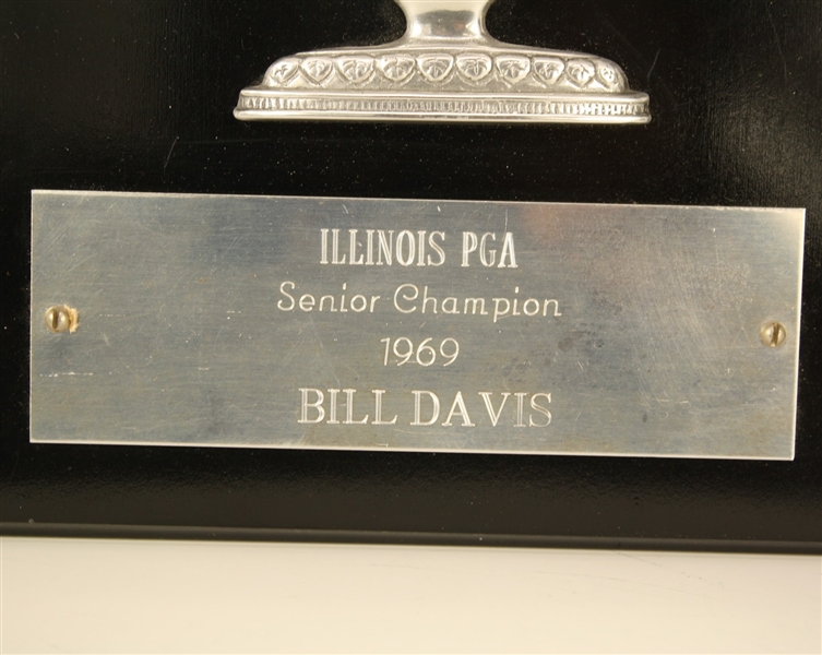 1969 Illinois PGA Senior Championship Wall Plaque - Bill Davis