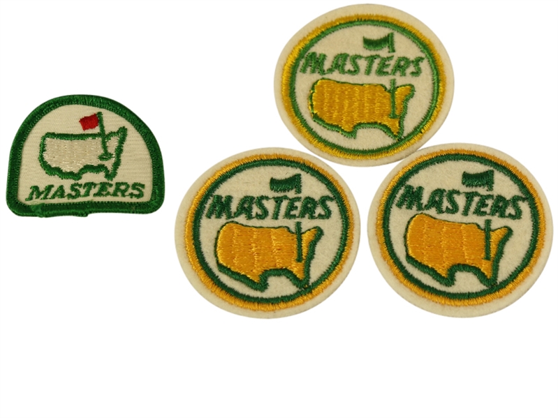 Lot of 4 Masters Patches - 1 Green/White and 3 Circle Yellow/Green/White
