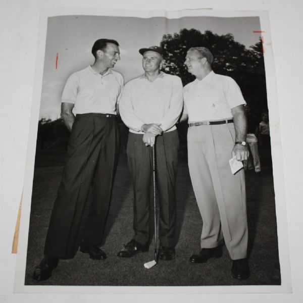 1963 Wire Photo - Art Wall, Jimmy Demaret, and Don Fairfield - All-Star Golf