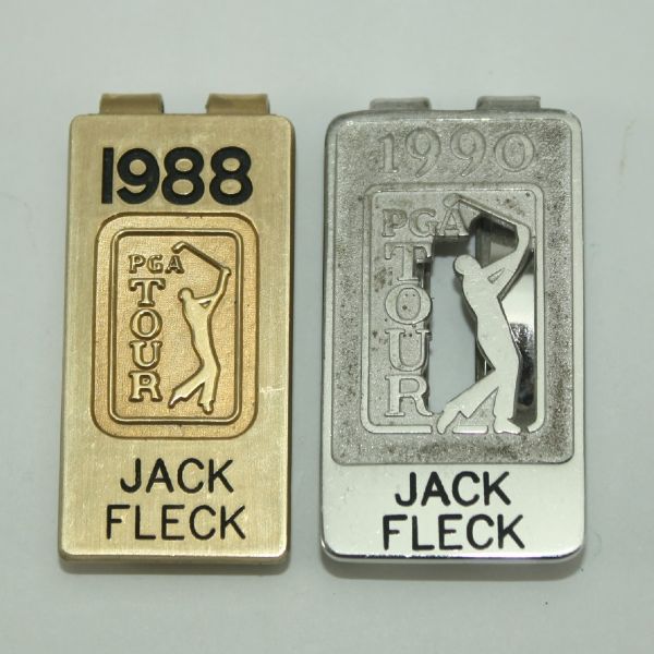 Jack Fleck's 1988 and 1990 PGA Tour Money Clips