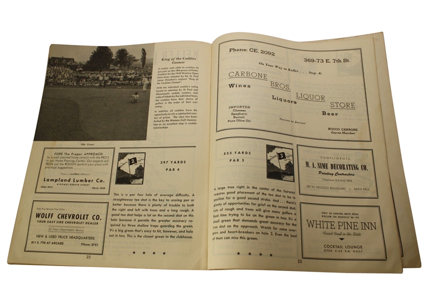 1949 Western Open Golf Championship Program - Keller Golf Course