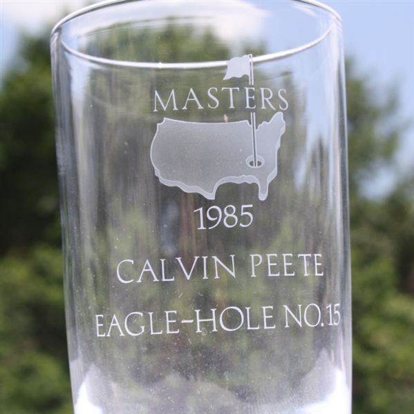 Calvin Peete Masters Eagle Glass Trophy Hole #15 - 1985