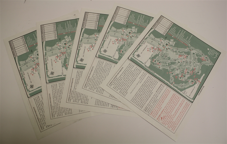 2000-2005 plus 2014 Masters Pairing Sheets - 33 Total - Multiple Days for Each